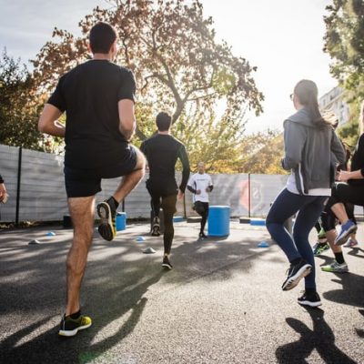 Outdoor Workout with Instructor