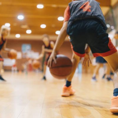 Young Guys Playing Basketball